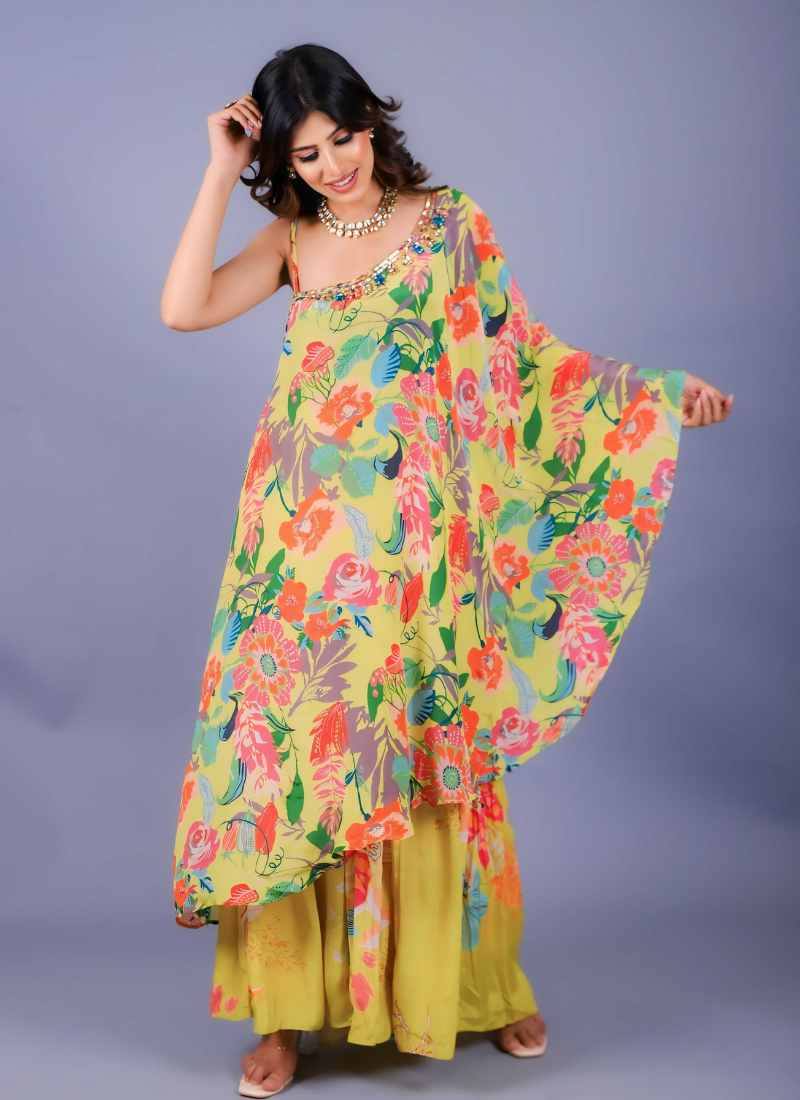 neon garara cape set