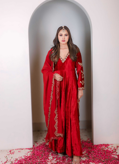 megenta pink lehenga set