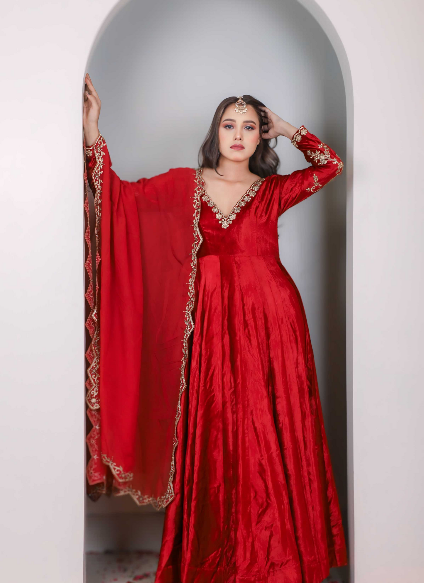 megenta pink lehenga set