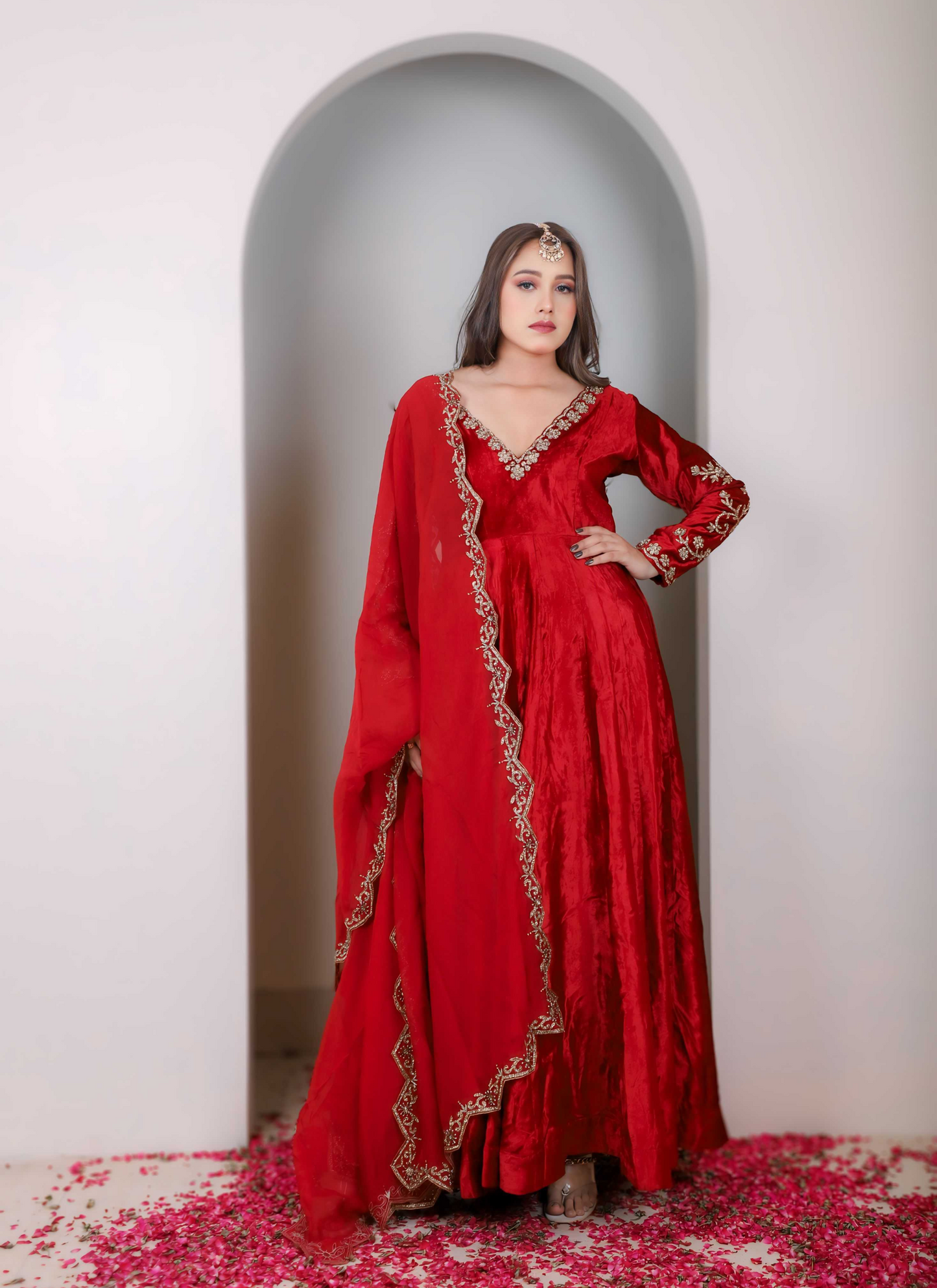 megenta pink lehenga set
