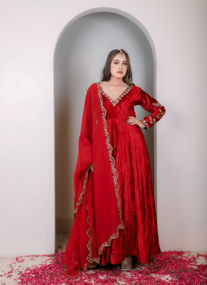 megenta pink lehenga set